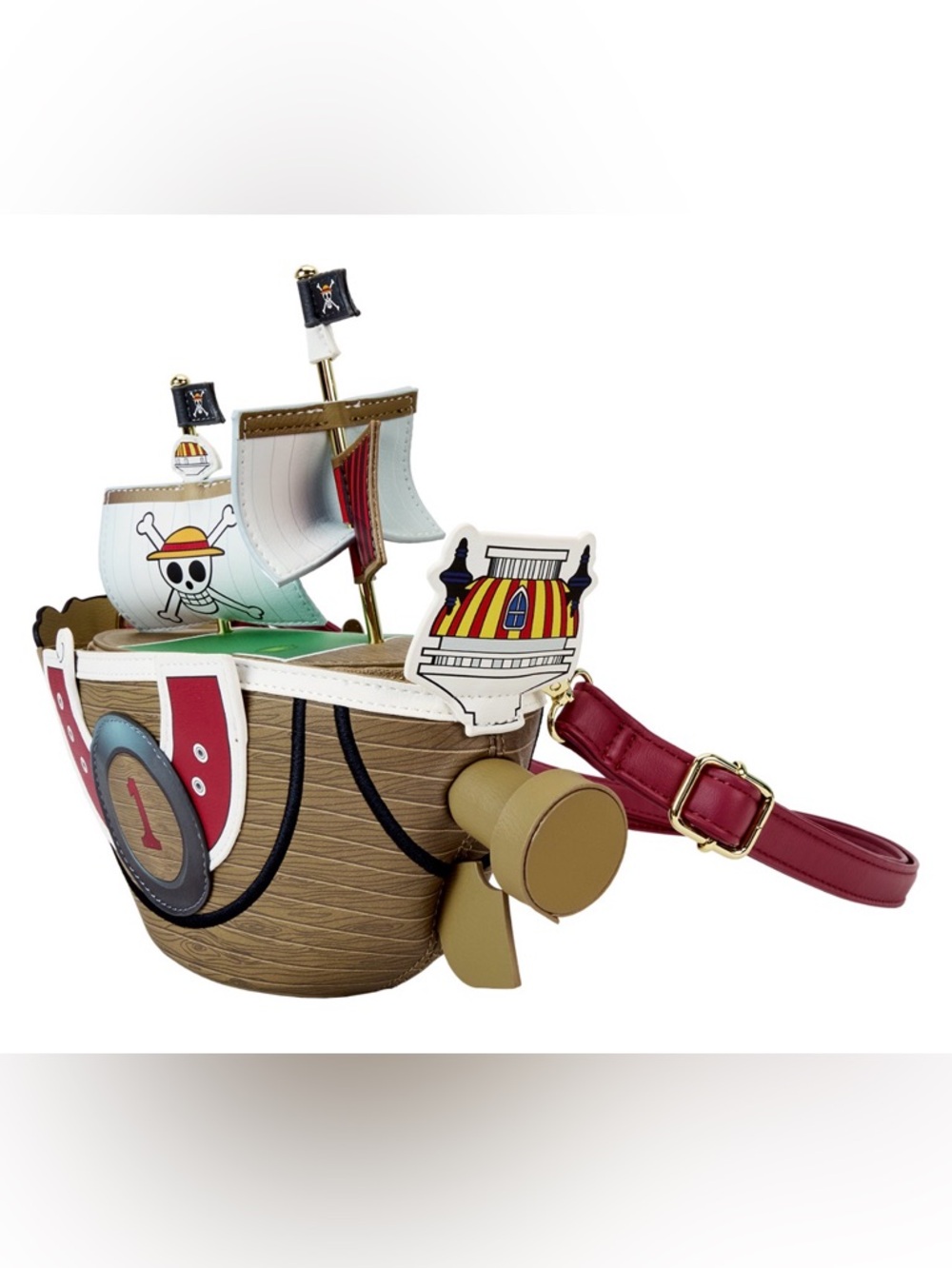 NWT Loungefly One Piece Thousand Sunny Ship Figural Crossbody Bag RARE - Picture 4 of 11